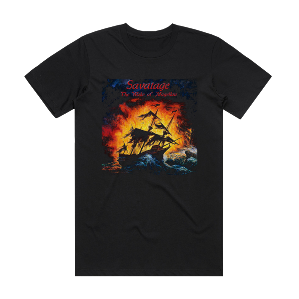 Savatage The Wake Of Magellan Album Cover T-Shirt Black