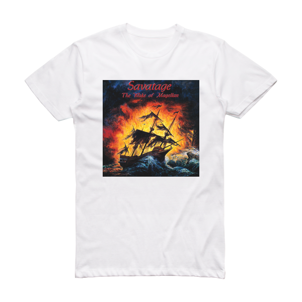 Savatage The Wake Of Magellan Album Cover T-Shirt White