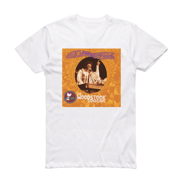 Sly and The Family Stone The Woodstock Experience 1 Album Cover T-Shirt White