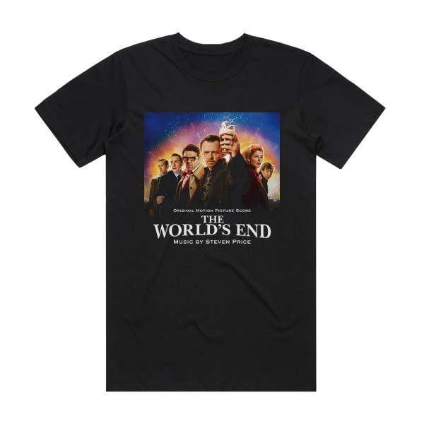 Steven Price The Worlds End Album Cover T-Shirt Black