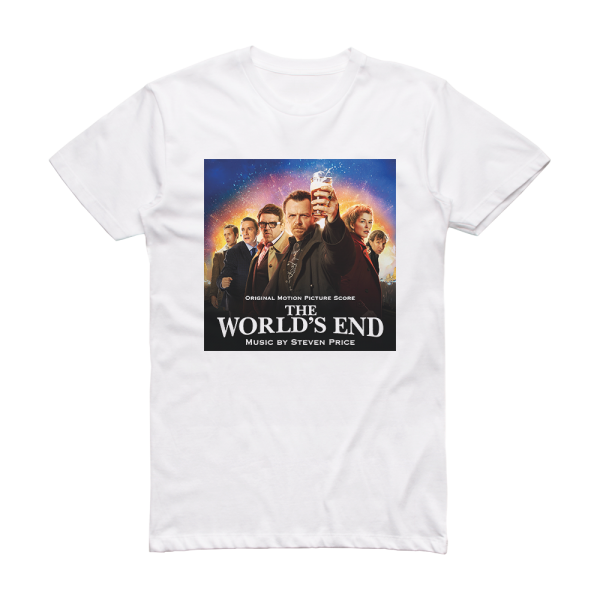 Steven Price The Worlds End Album Cover T-Shirt White