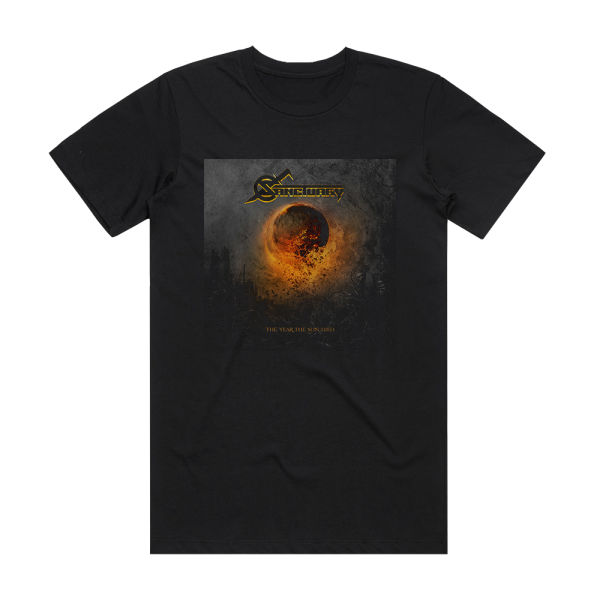 Sanctuary The Year The Sun Died Album Cover T-Shirt Black