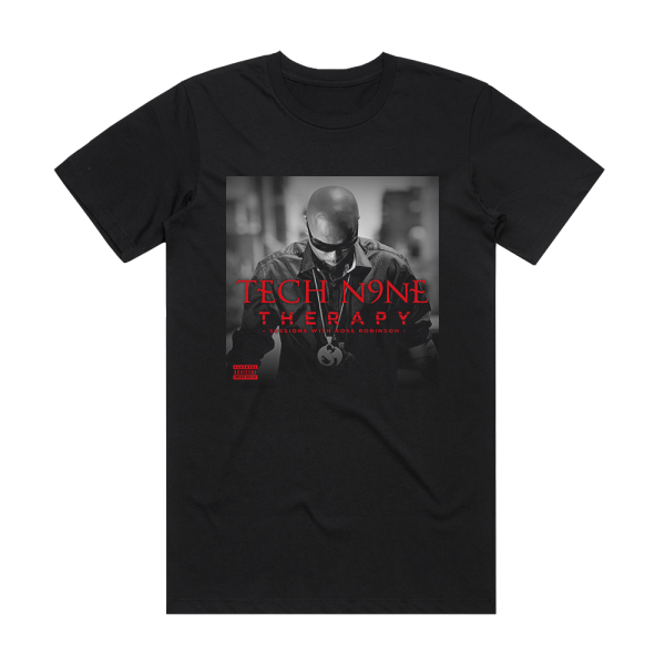 Tech N9ne Therapy Album Cover T-Shirt Black