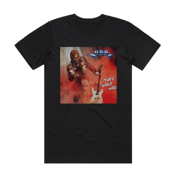 U D O They Want War Album Cover T-Shirt Black