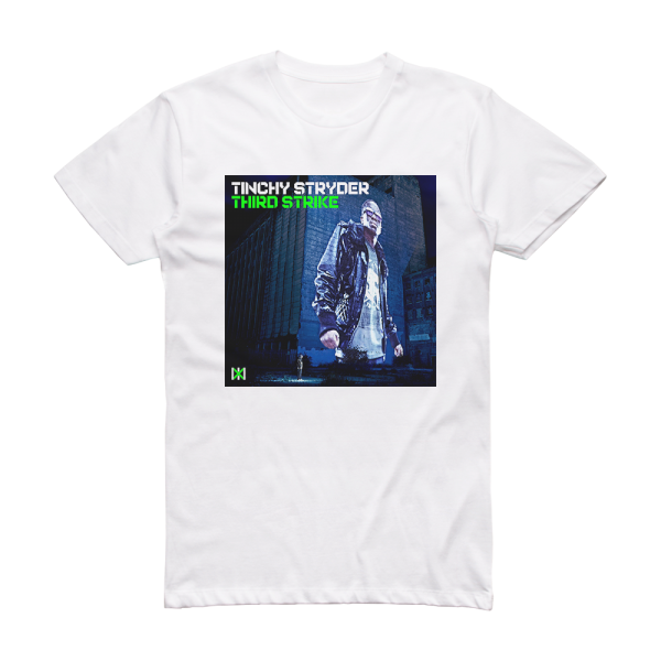 Tinchy Stryder Third Strike Album Cover T-Shirt White