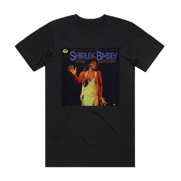 Shirley Bassey This Is My Life 3 Album Cover T-Shirt Black