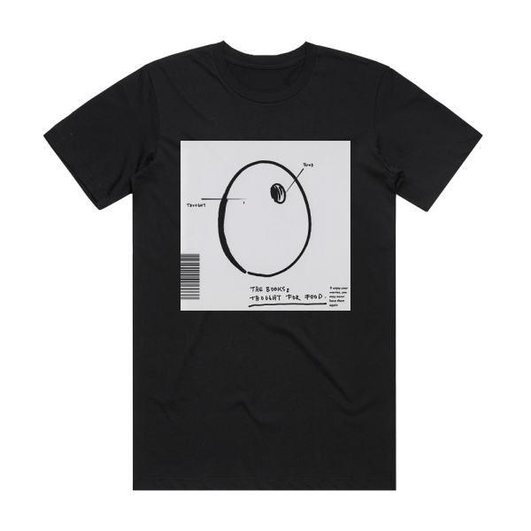 The Books Thought For Food Album Cover T-Shirt Black