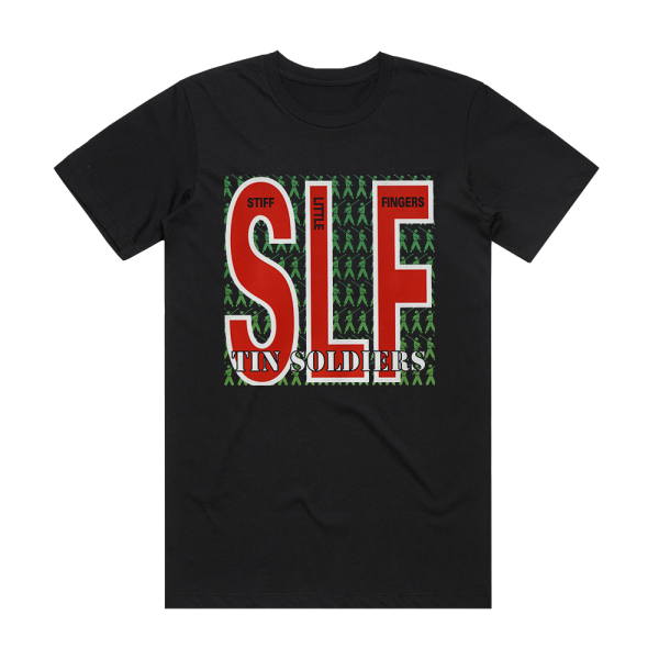 Stiff Little Fingers Tin Soldiers Album Cover T-Shirt Black