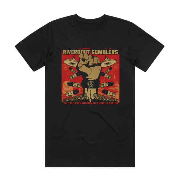 The Riverboat Gamblers To The Confusion Of Our Enemies Album Cover T-Shirt Black