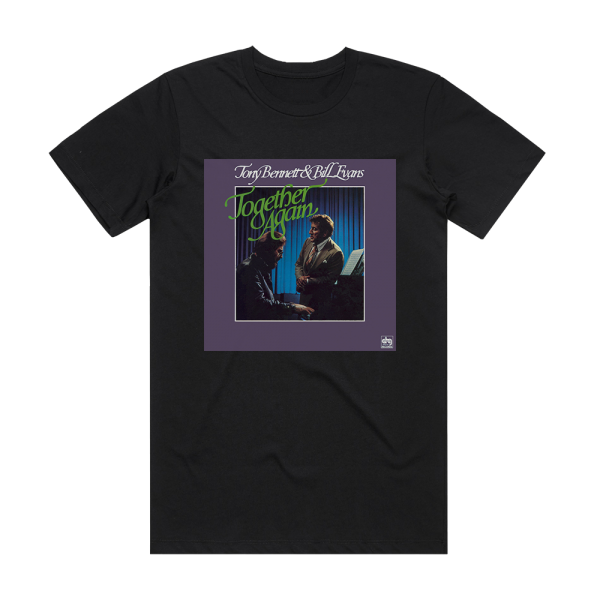 Tony Bennett Together Again Album Cover T-Shirt Black