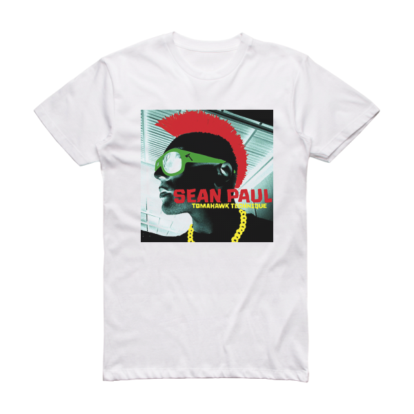 Sean Paul Tomahawk Technique Album Cover T-Shirt White