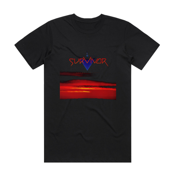 Survivor Too Hot To Sleep 1 Album Cover T-Shirt Black