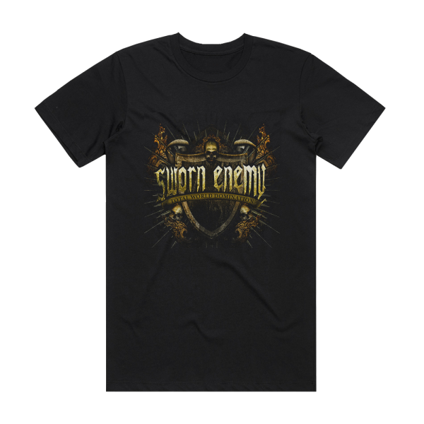 Sworn Enemy Total World Domination Album Cover T-Shirt Black