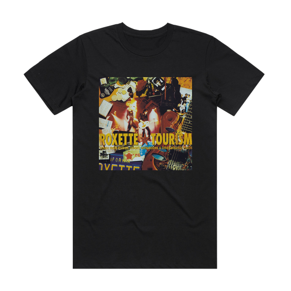 Roxette Tourism 2 Album Cover T-Shirt Black