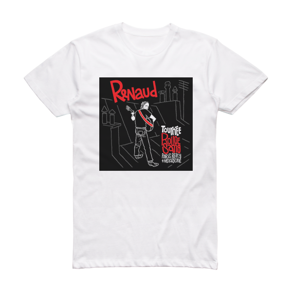 Renaud Tourne Rouge Sang Album Cover T-Shirt White