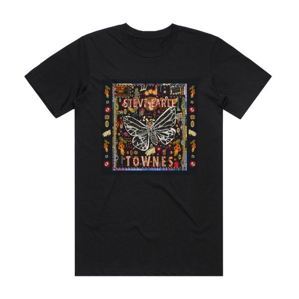 Steve Earle Townes 2 Album Cover T-Shirt Black