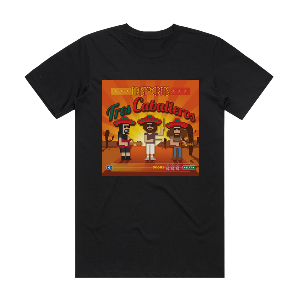 The Aristocrats Tres Caballeros Album Cover T-Shirt Black