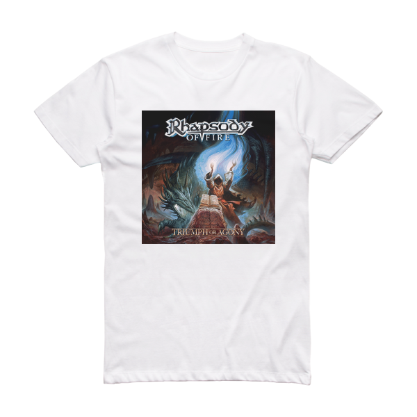 Rhapsody of Fire Triumph Or Agony Album Cover T-Shirt White