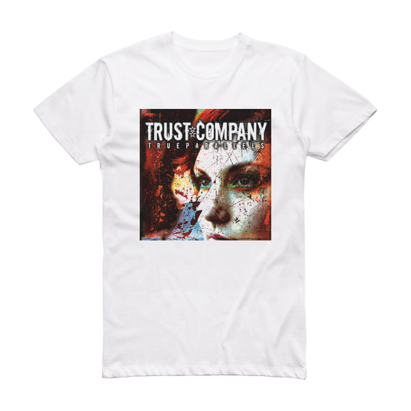 TRUSTcompany True Parallels Album Cover T-Shirt White