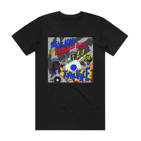 Steve Aoki Turbulence Album Cover T-Shirt Black