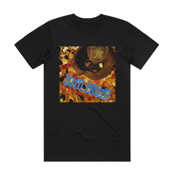 Peter en zijn Rockets Tutti Frutti Album Cover T-Shirt Black