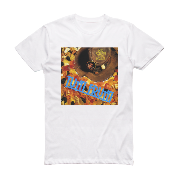 Peter en zijn Rockets Tutti Frutti Album Cover T-Shirt White