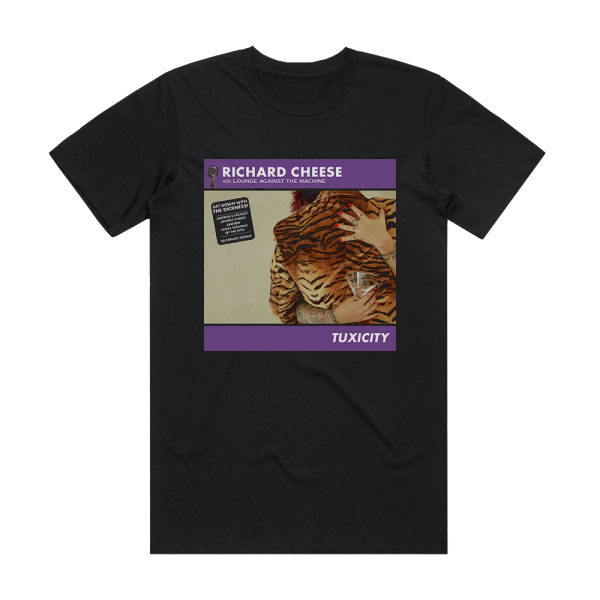 Richard Cheese and Lounge Against the Machine Tuxicity Album Cover T-Shirt Black