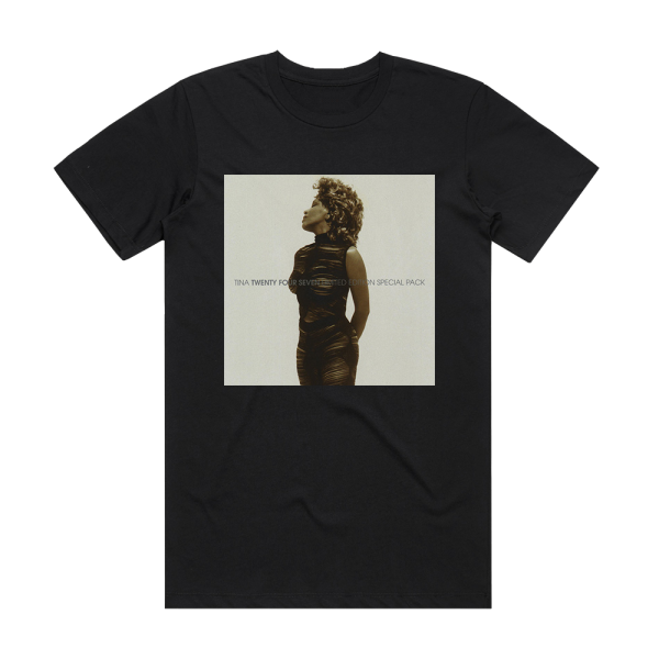 Tina Turner Twenty Four Seven Album Cover T-Shirt Black