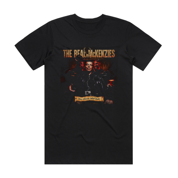 The Real McKenzies Two Devils Will Talk Album Cover T-Shirt Black