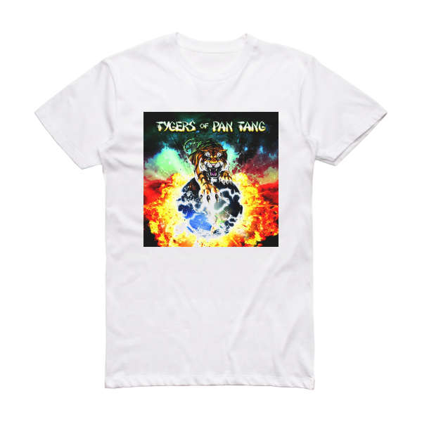 Tygers of Pan Tang Tygers Of Pan Tang Album Cover T-Shirt White