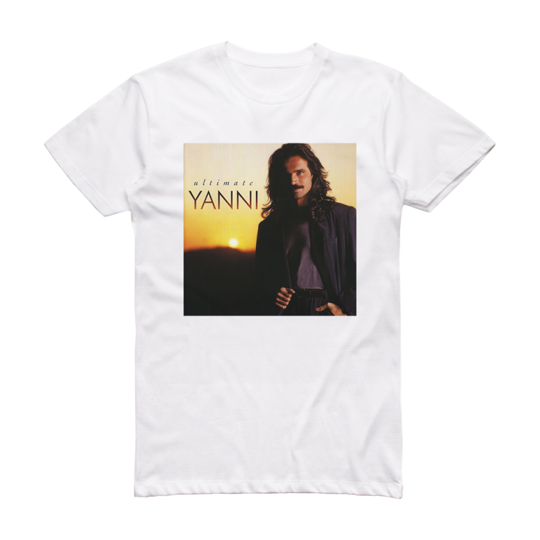 Yanni Ultimate Yanni Album Cover T-Shirt White – ALBUM COVER T-SHIRTS