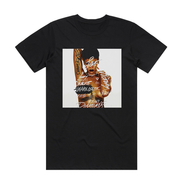 Rihanna Unapologetic 1 Album Cover T-Shirt Black