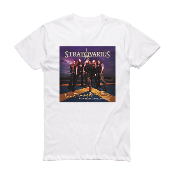 Stratovarius Under Flaming Winter Skies Live In Tampere Album Cover T-Shirt White