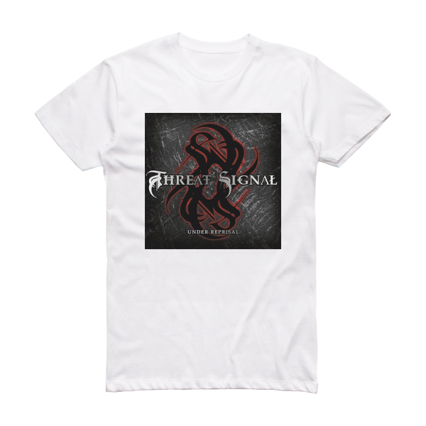 Threat Signal Under Reprisal Album Cover T-Shirt White