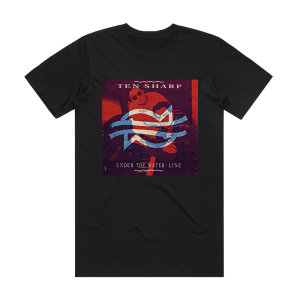 Ten Sharp Under The Water Line Album Cover T-Shirt Black