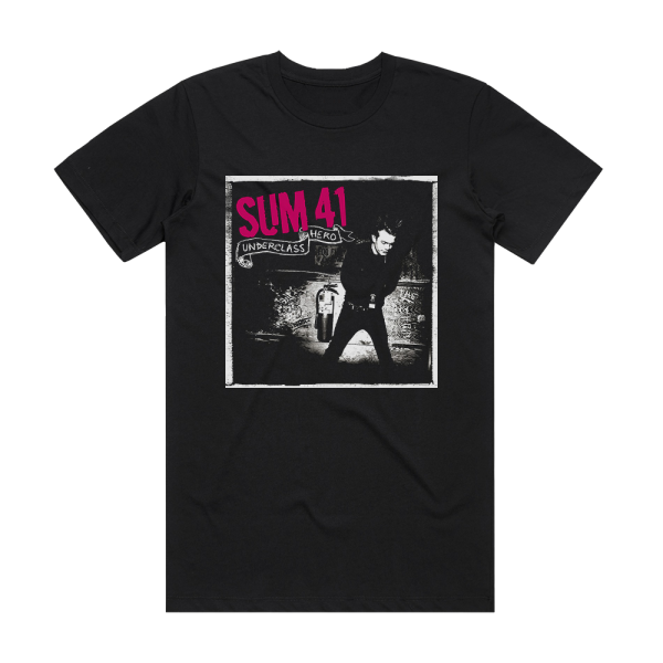 Sum 41 Underclass Hero 1 Album Cover T-Shirt Black