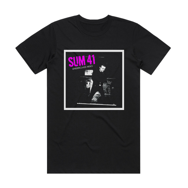 Sum 41 Underclass Hero 3 Album Cover T-Shirt Black