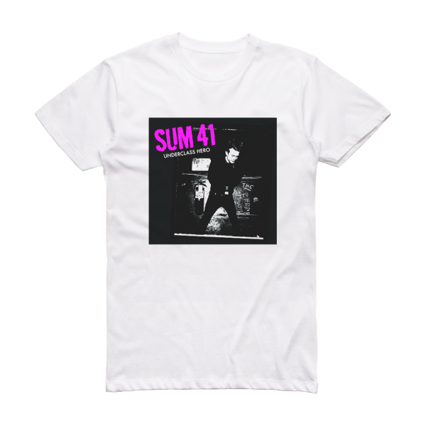 Sum 41 Underclass Hero 3 Album Cover T-Shirt White