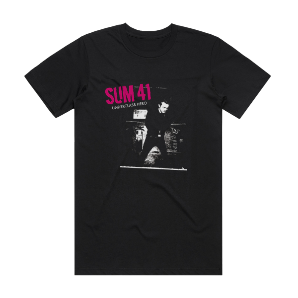 Sum 41 Underclass Hero 4 Album Cover T-Shirt Black