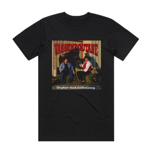 Vassendgutane Ungkar Med Dobbelseng Album Cover T-Shirt Black
