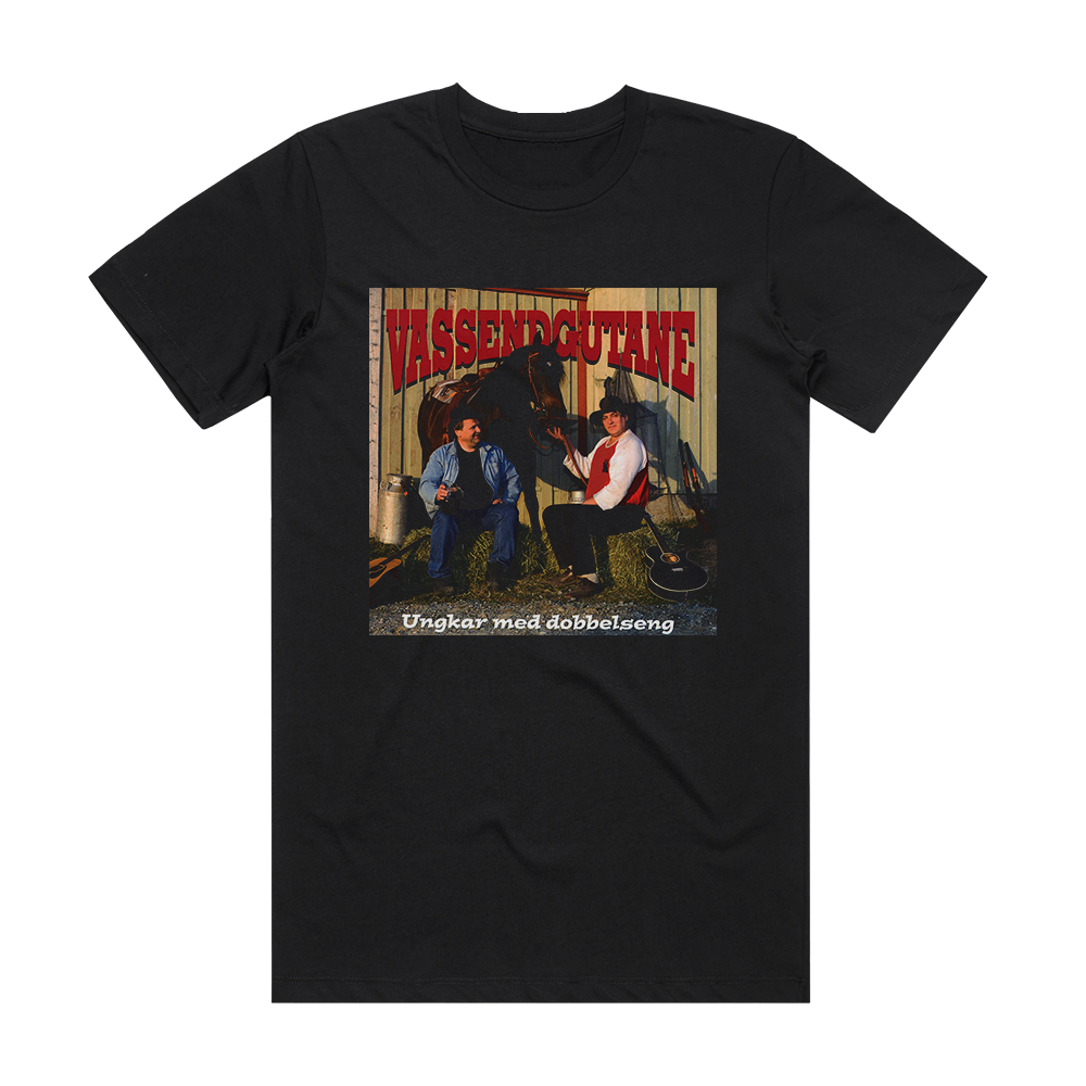 Vassendgutane Ungkar Med Dobbelseng Album Cover T-Shirt Black – ALBUM ...