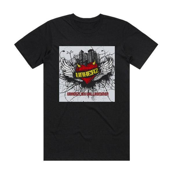 Unherz Unherzlich Willkommen Album Cover T-Shirt Black