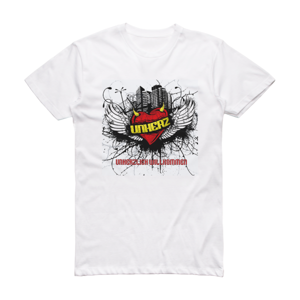 Unherz Unherzlich Willkommen Album Cover T-Shirt White