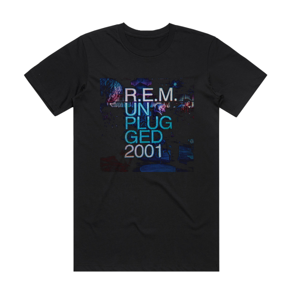 R E M Unplugged 2001 Album Cover T-Shirt Black