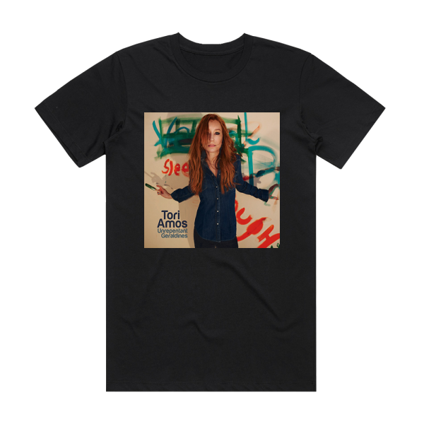 Tori Amos Unrepentant Geraldines Album Cover T-Shirt Black