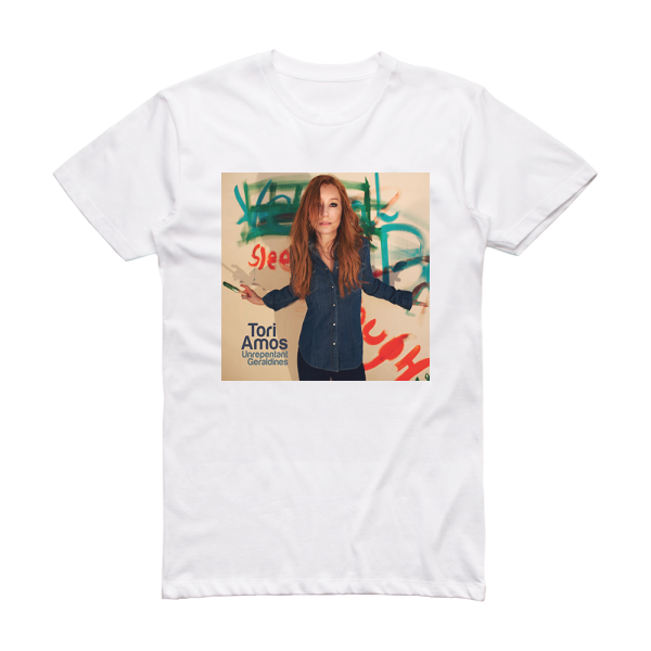 Tori Amos Unrepentant Geraldines Album Cover T-Shirt White