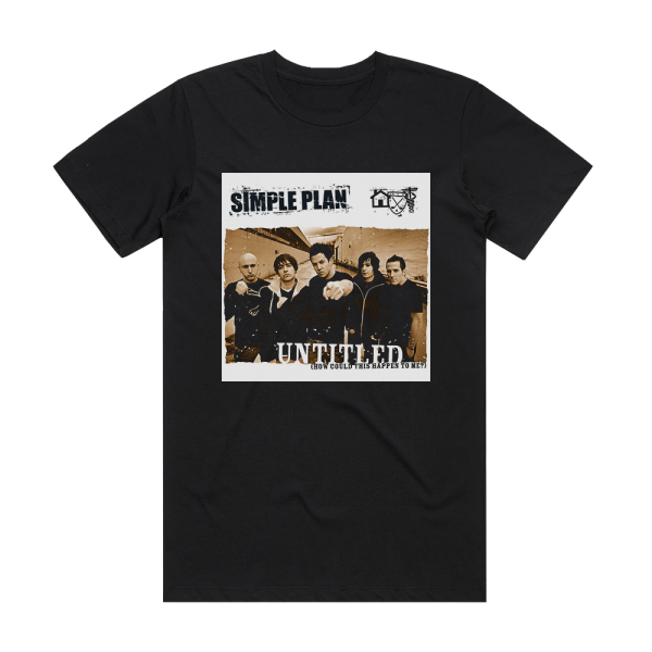 Simple Plan Untitled How Could This Happen To Me Album Cover T-Shirt Black