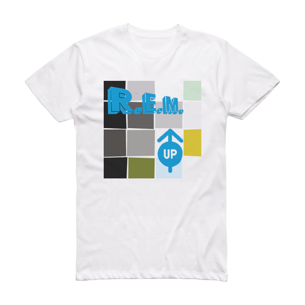 R E M Up 2 Album Cover T-Shirt White