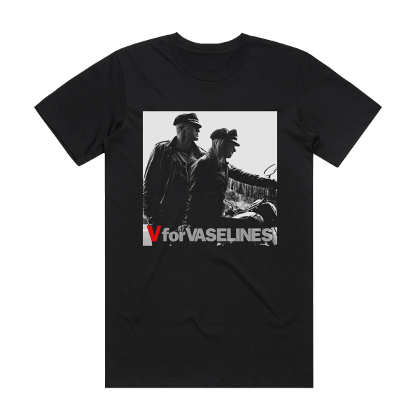 The Vaselines V For Vaselines Album Cover T-Shirt Black