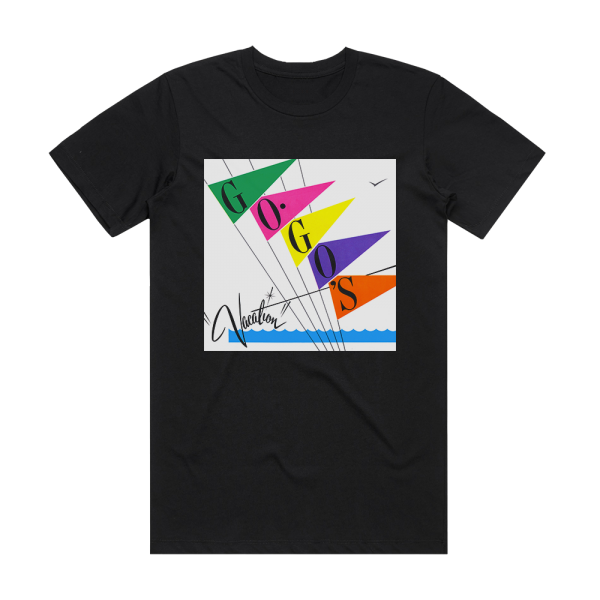 The Go-Gos Vacation 2 Album Cover T-Shirt Black